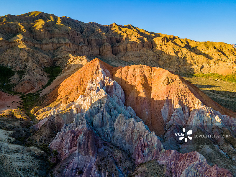 丹霞地貌 彩色丘陵图片素材
