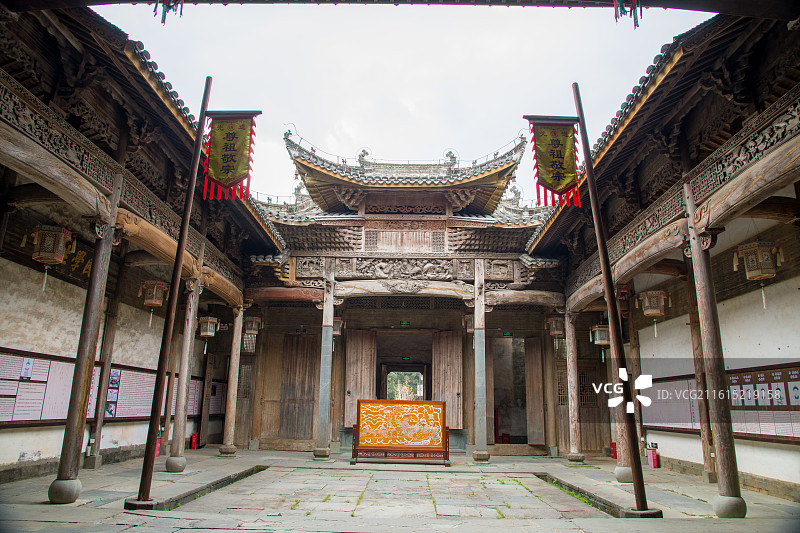 俞氏宗祠 江西省上饶市婺源县思口镇西冲村图片素材