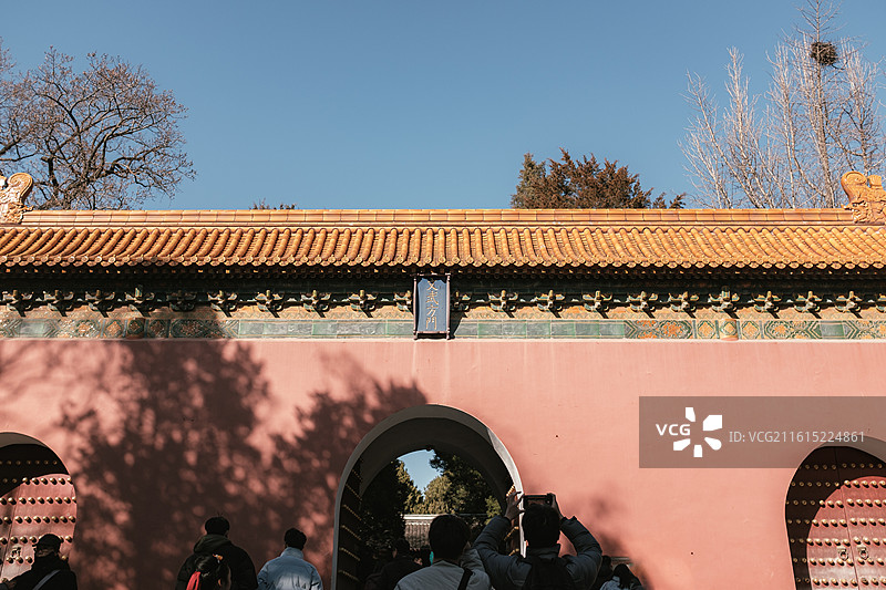 南京明孝陵外门图片素材