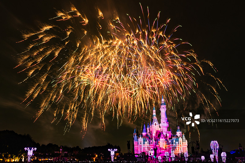迪士尼特别烟花图片素材