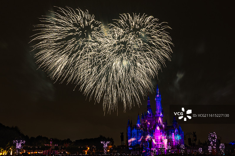 迪士尼特别烟花图片素材