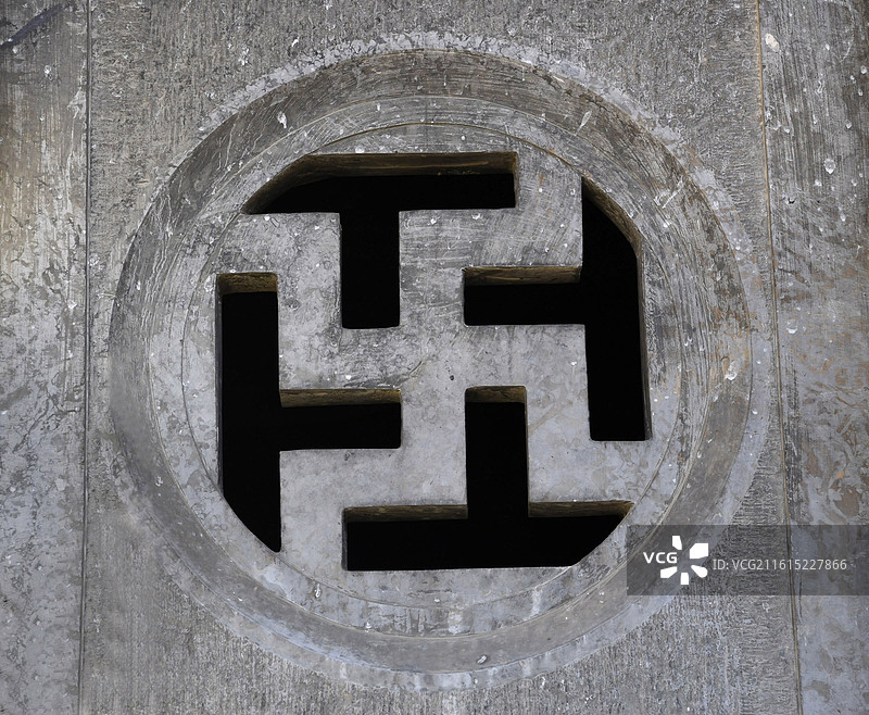 山东省济南市章丘区朱家峪古村文昌阁石雕窗户图片素材