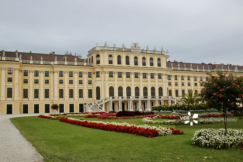 奥地利维也纳巴洛克风格建筑美泉宫皇宫图片素材