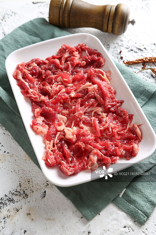 新鲜牛肉片图片素材