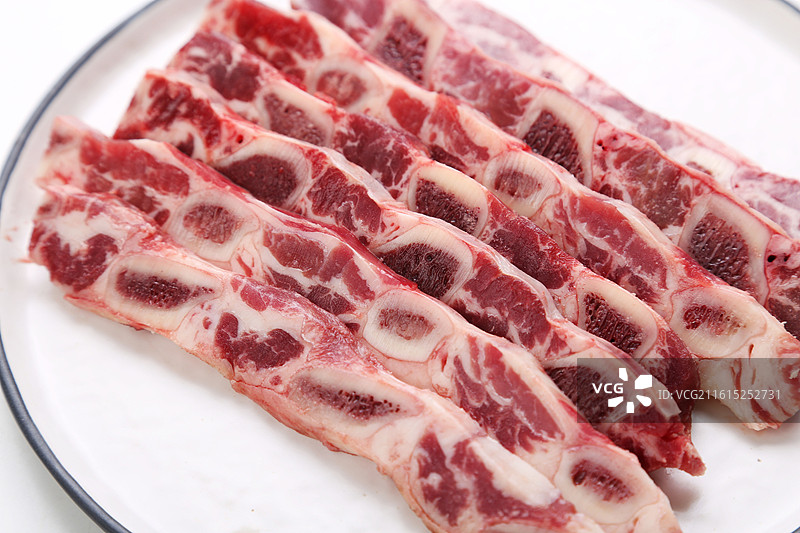 新鲜牛肋排图片素材