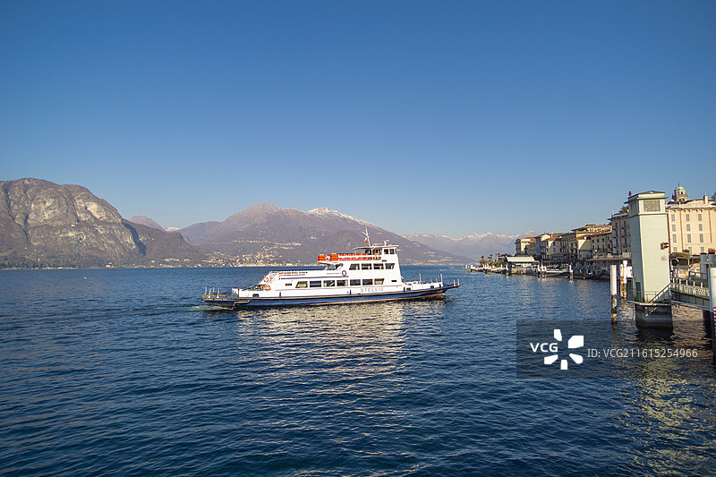 意大利科莫湖边的景色图片素材