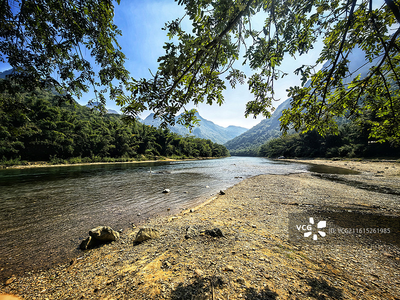 广东清远阳山青莲水路段风景图片素材