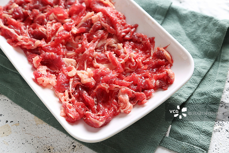 新鲜牛肉片图片素材