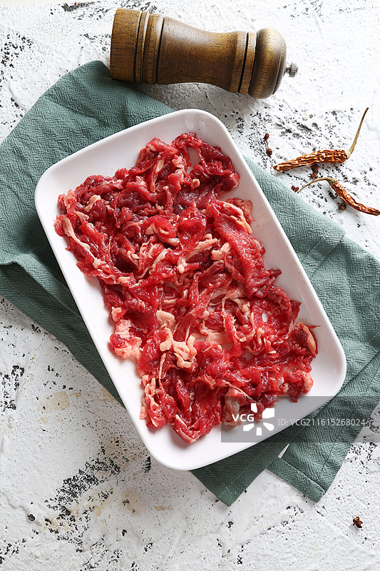 新鲜牛肉片图片素材
