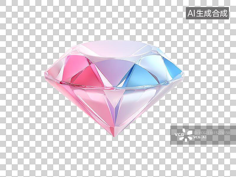 【AI数字艺术】一颗漂亮的卡通钻石图片素材