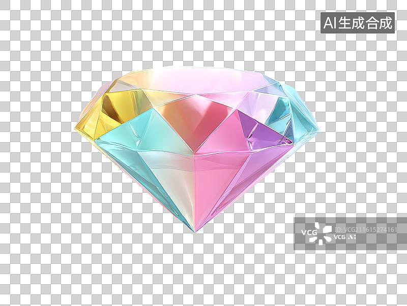 【AI数字艺术】一颗漂亮的卡通钻石图片素材