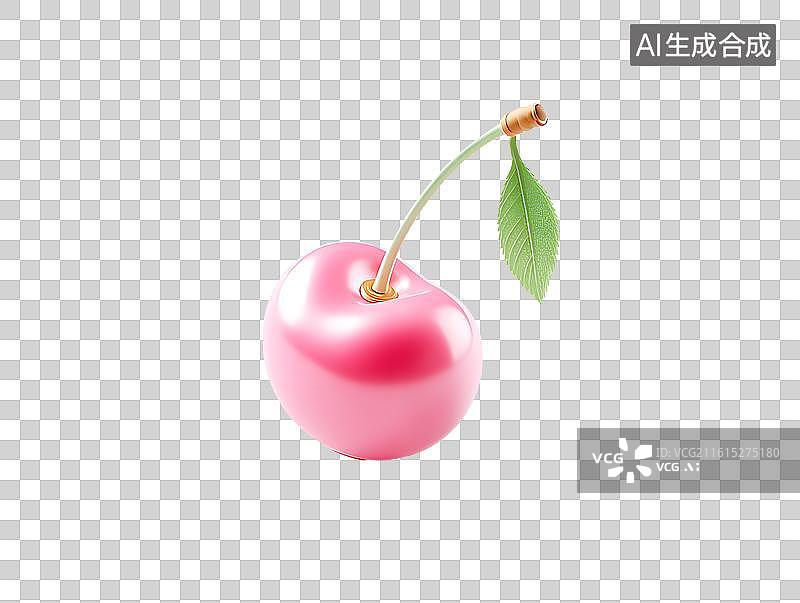 【AI数字艺术】粉红色卡通樱桃图片素材