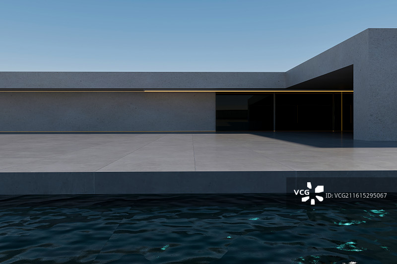 现代展厅建筑外立面图片素材