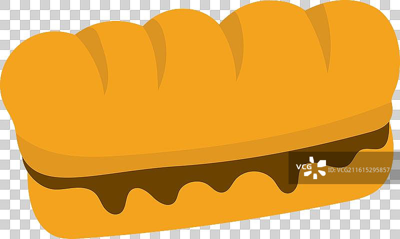 孤立的巨型面包图片素材