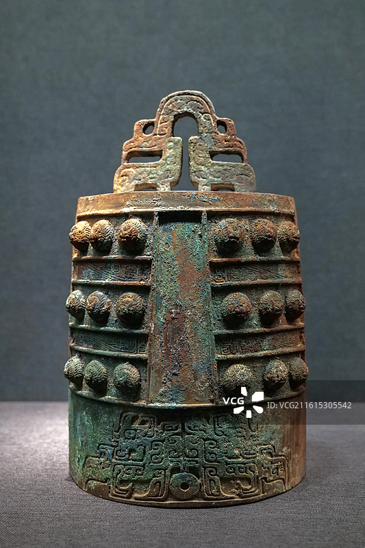 铜编镈 东周 河南洛阳东周王城遗址 中国考古博物馆（中国历史研究院）宅兹中国展厅图片素材