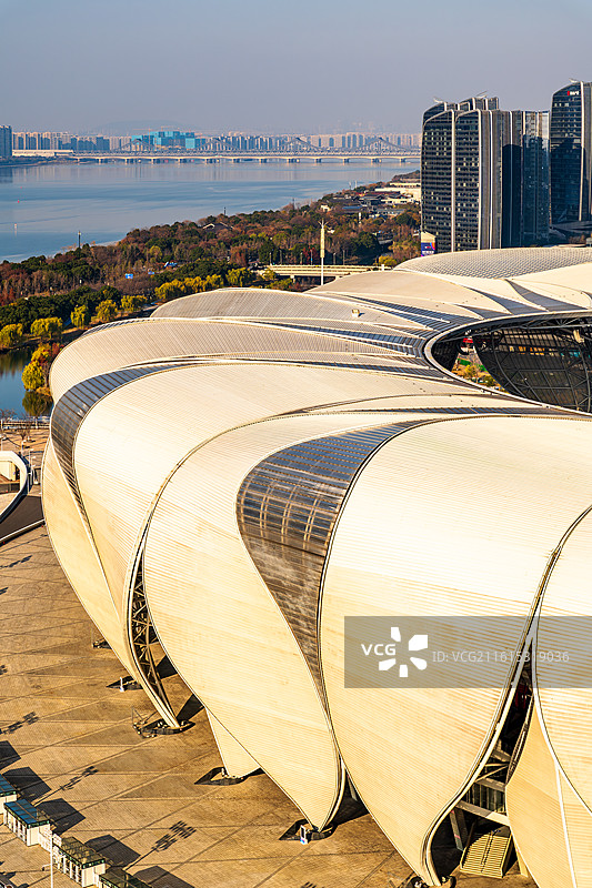 杭州亚运会场馆奥体中心体育馆图片素材