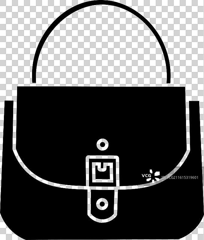 女士手提包剪影艺术黑色图片素材