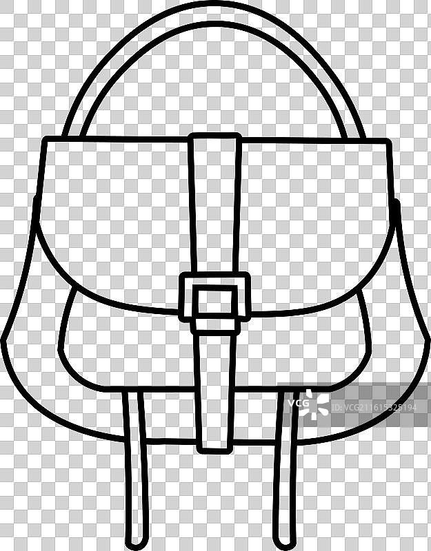 手绘时尚斜挎包图片素材