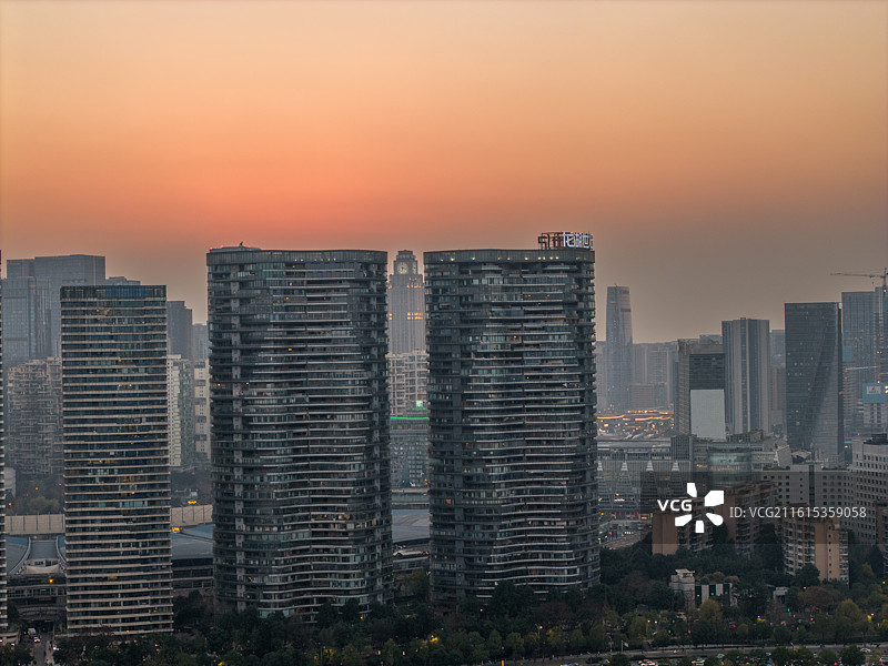 成都城市风光图片素材