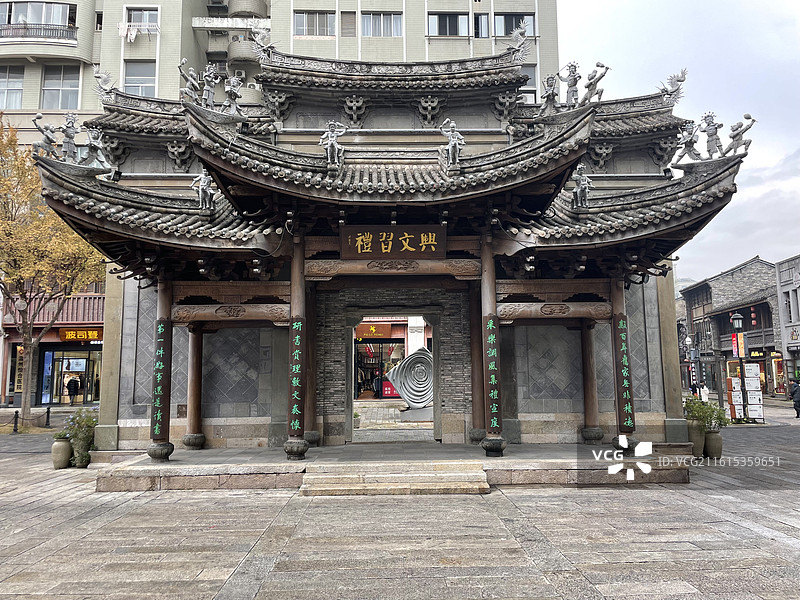 温州街道文化历史街区图片素材