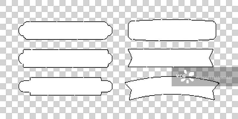像素标题框图片素材