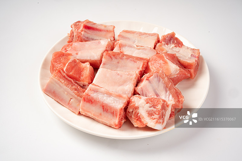 新鲜猪肋排粒图片素材