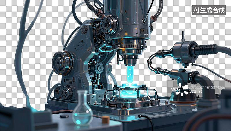 【AI数字艺术】未来生物科技实验室图片素材