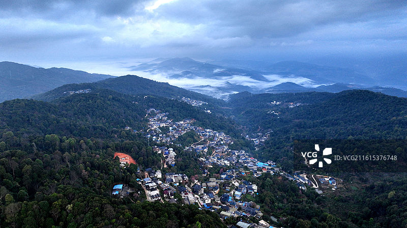 西双版纳 南糯山 石头老寨图片素材