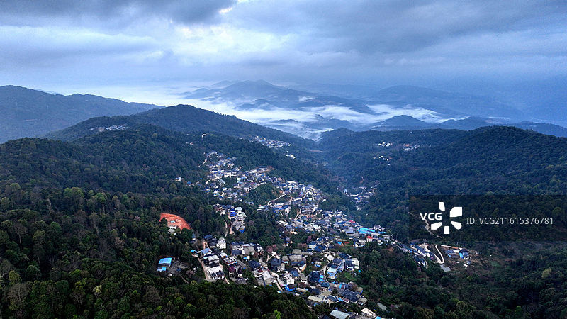 西双版纳 南糯山 石头老寨图片素材
