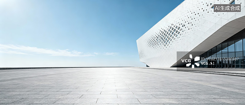【AI数字艺术】现代建筑几何图案外观图片素材
