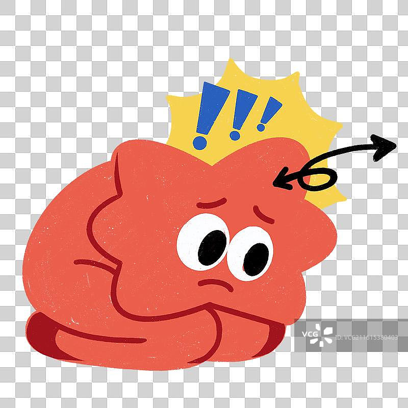 卡通儿童画潮流风涂鸦风多巴胺风格插画装饰元素图片素材