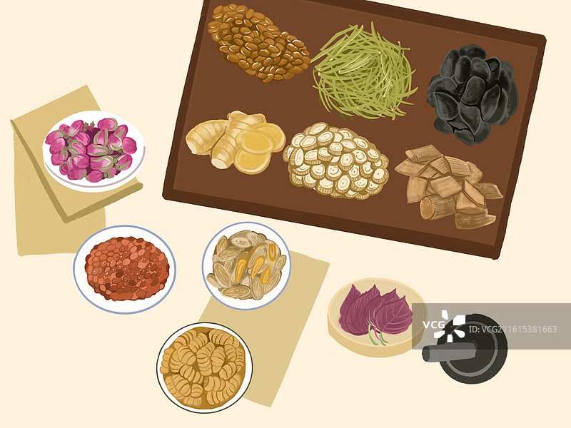 许多药材图片素材