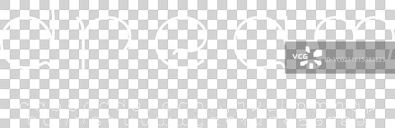 现代纤细风格的字母，设计出“美”字图片素材