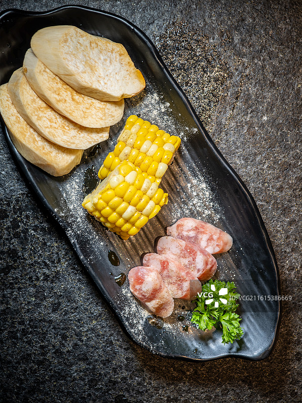 烤肉食材拼盘图片素材