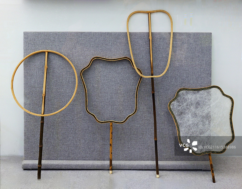 传统扇子的扇框图片素材