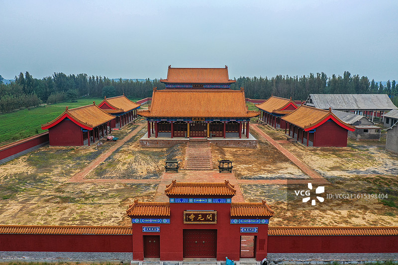 开元寺+山东省泰安市宁阳县禹王庙景区图片素材