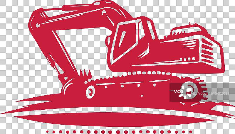 挖掘机标志图片素材