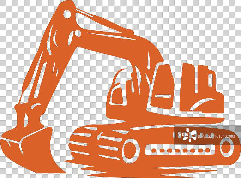 挖掘机标志图片素材