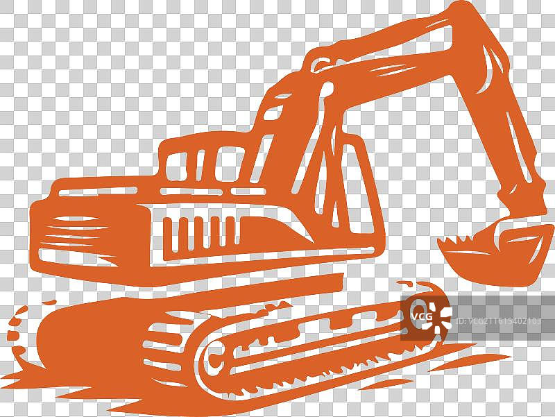 挖掘机标志图片素材