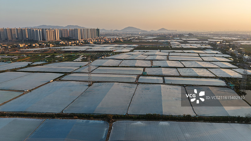 西灌渠万胜围桥风光图片素材