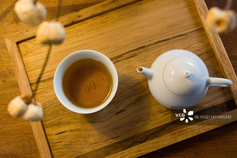 成都宽窄巷子的茶文化图片素材