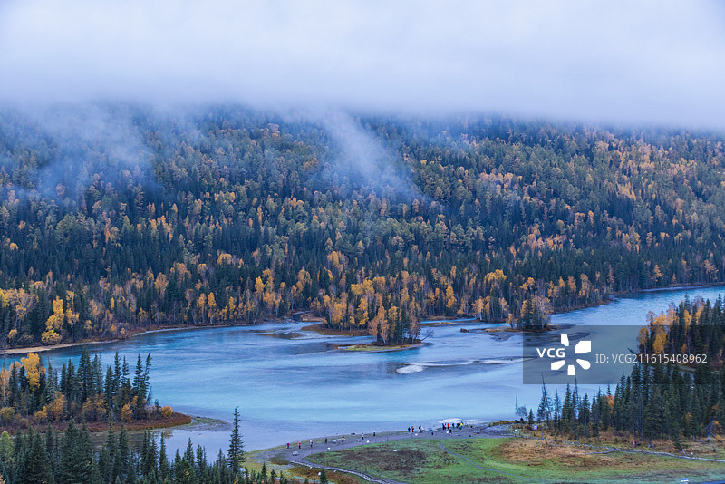 新疆喀纳斯图片素材