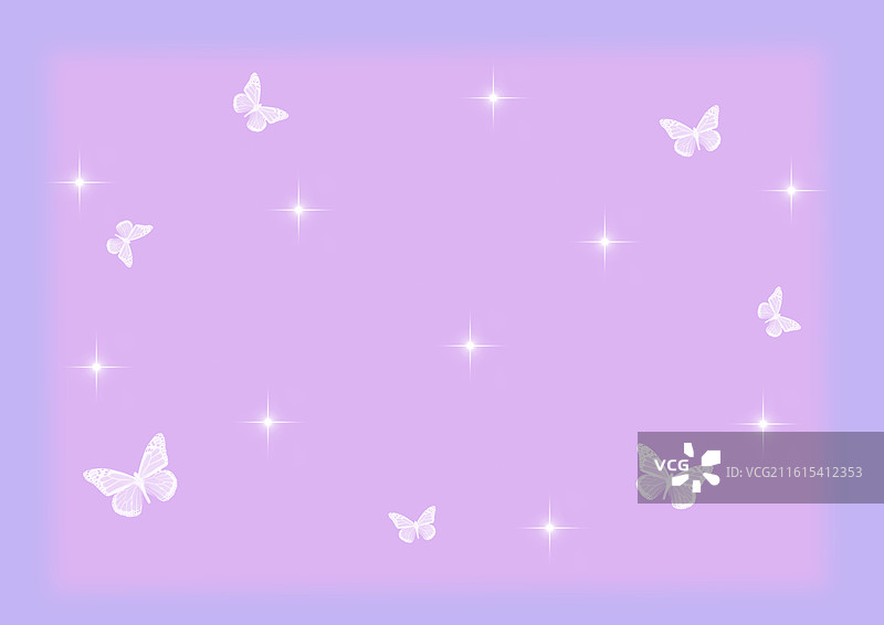温柔浪漫蝴蝶星光背景卡片素材壁纸图片素材
