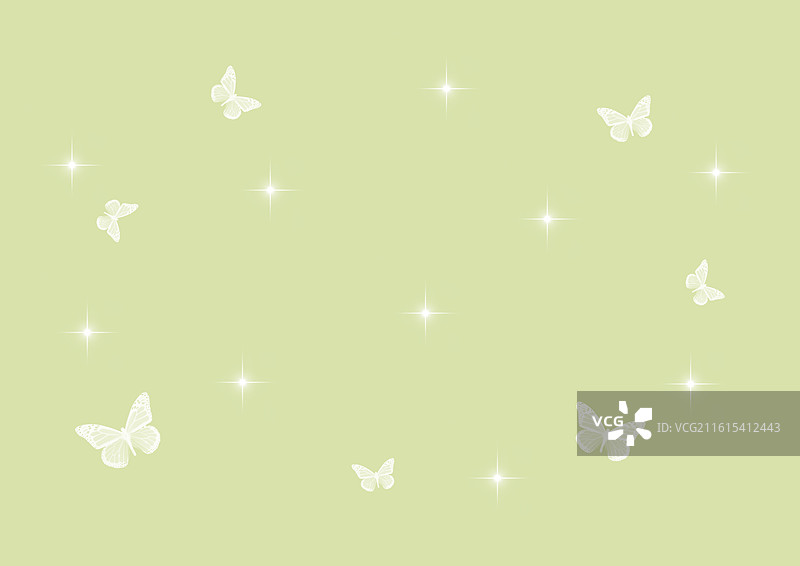 温柔浪漫蝴蝶星光背景卡片素材壁纸图片素材