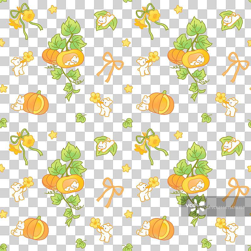 小兔的南瓜屋图片素材