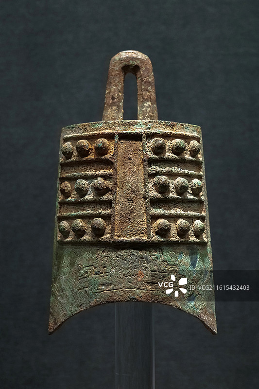 铜编钟 东周 河南洛阳东周王城遗址 中国考古博物馆（中国历史研究院）宅兹中国展厅图片素材
