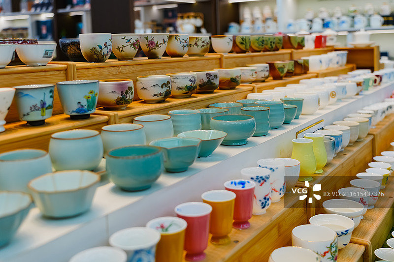 现代精美瓷器（餐具 茶具 陈列瓷 建盏）图片素材