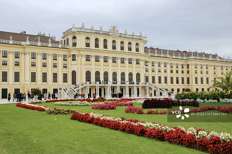 奥地利维也纳巴洛克风格建筑美泉宫皇宫图片素材