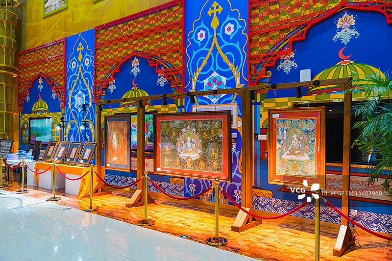 青岛·上合之珠国际博览中心印度国家元素馆   青岛胶州上合示范区  上海合作组织图片素材