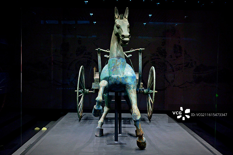 资阳博物馆藏东汉铜车马图片素材